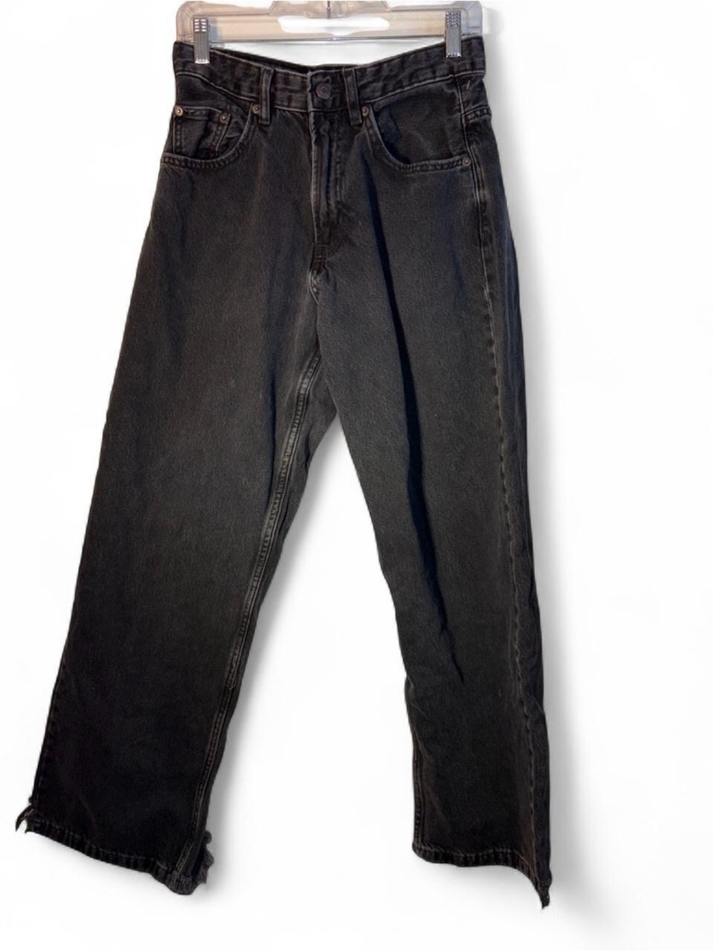 Zara Men's Black Relaxed Straight Jeans